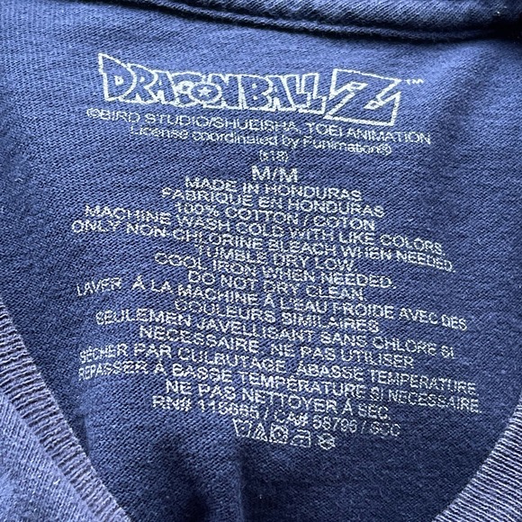 Dragonball Z Anime Navy Goku Graphic T-shirt Size M - Picture 4 of 4